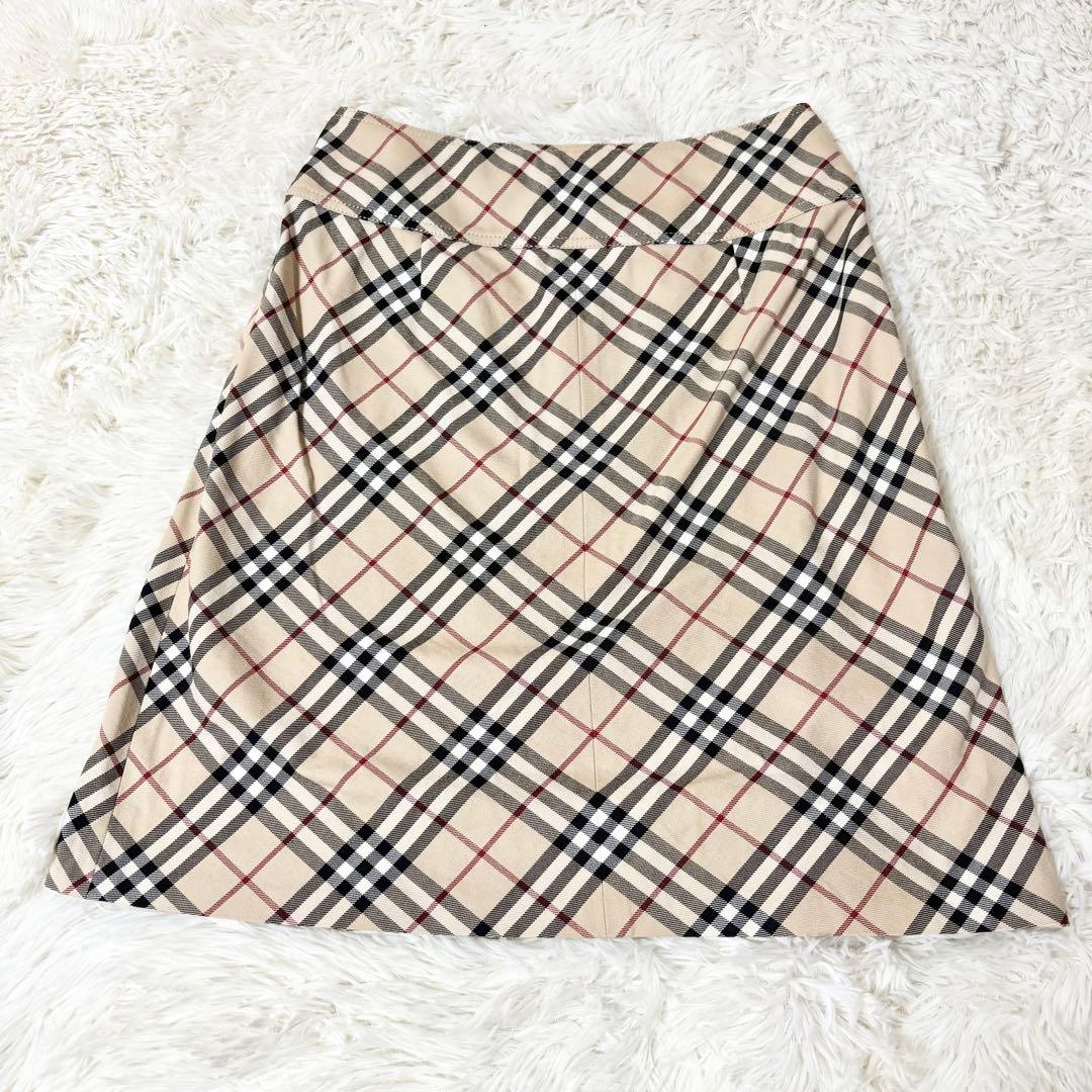 希少✨️バーバリーブルーレーベル 巻きスカート ノバチェック 36 y2K