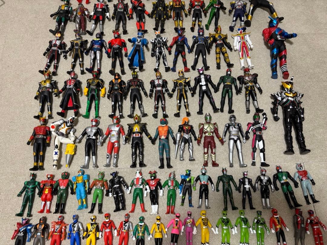 特撮系ソフビ　まとめ売り　ウルトラマン　仮面ライダー　ゴジラ　当時物