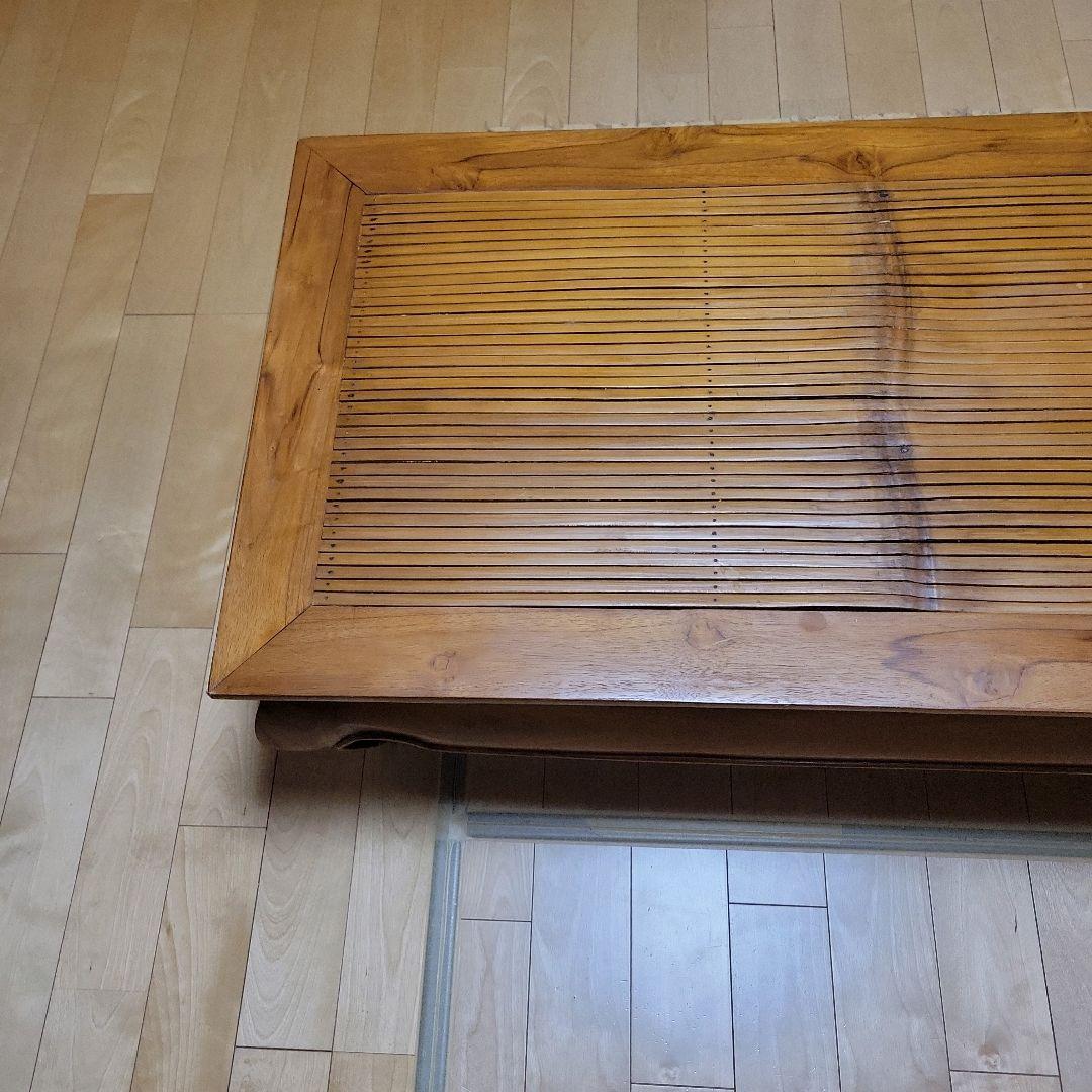 アジアン家具 オピウム ローテーブル 座卓 木製 竹 古民家家具