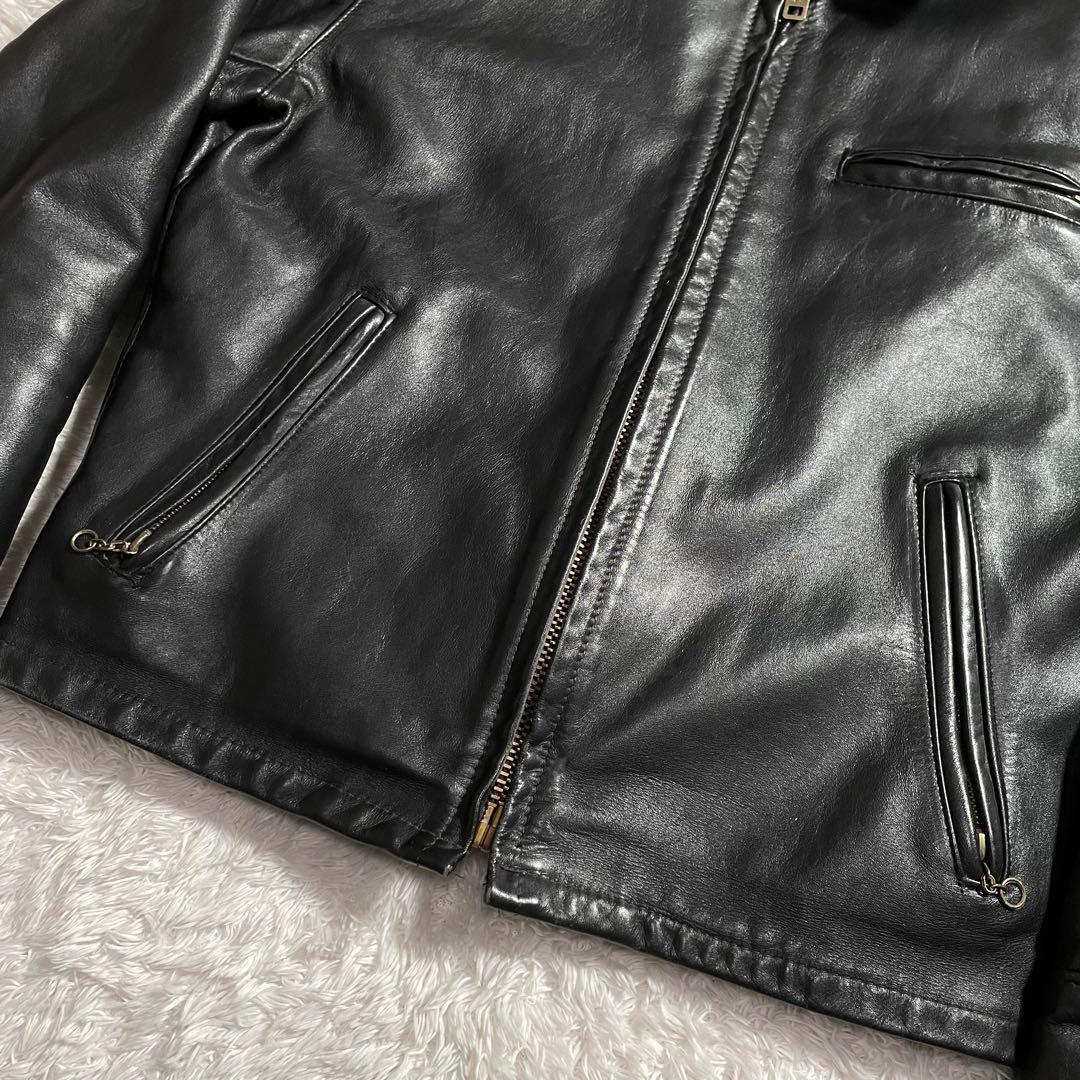 ショット レザージャケット ライダースジャケット ライナー付き AT101