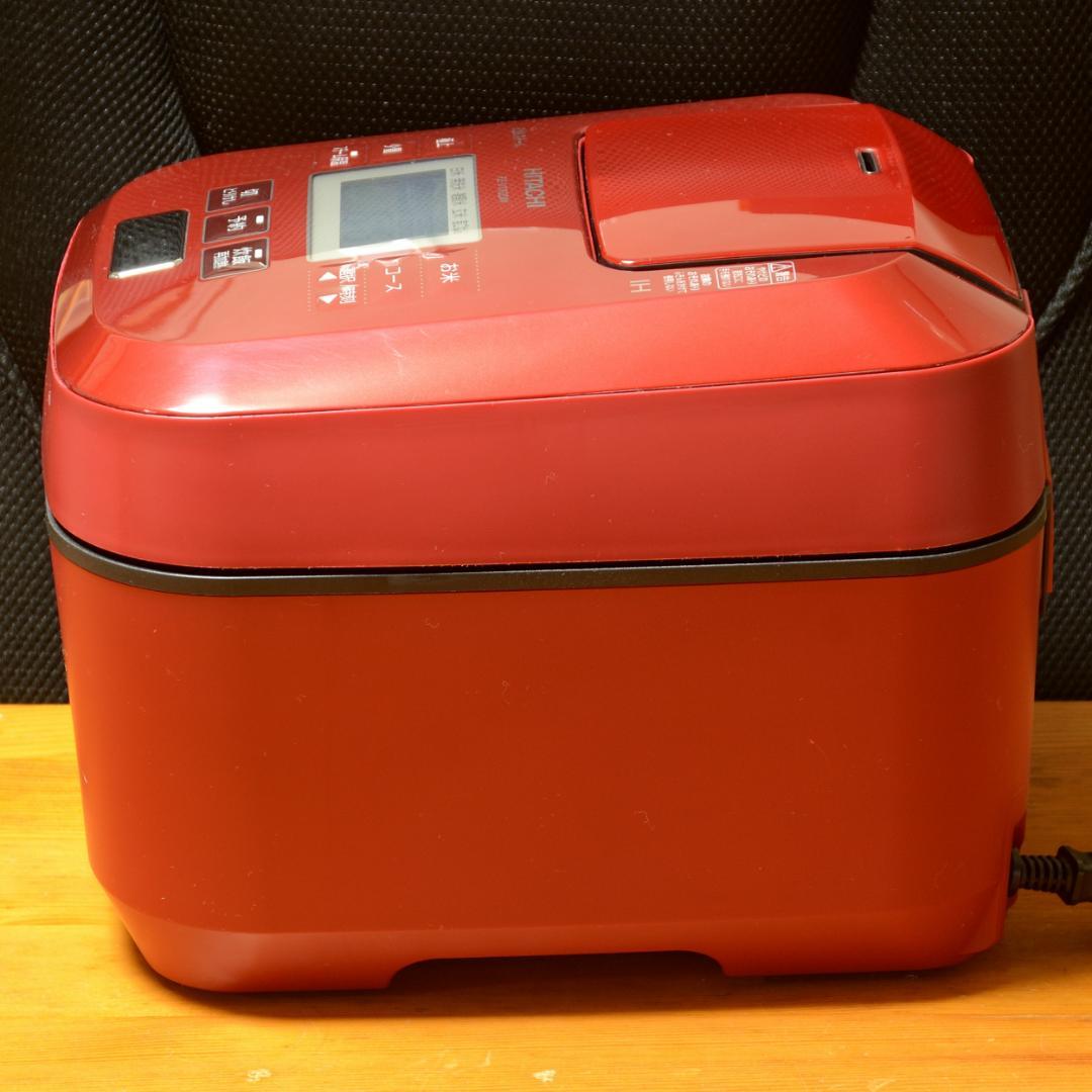 訳アリ　日立 5.5合 RZ-V100DM　炊飯器　圧力IH炊飯器　赤　レッド
