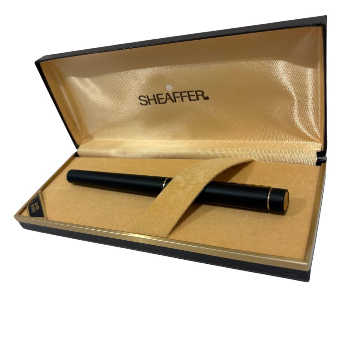 【美品】SHEAFFER 万年筆 14K 貴金属　黒 専用ケース付き