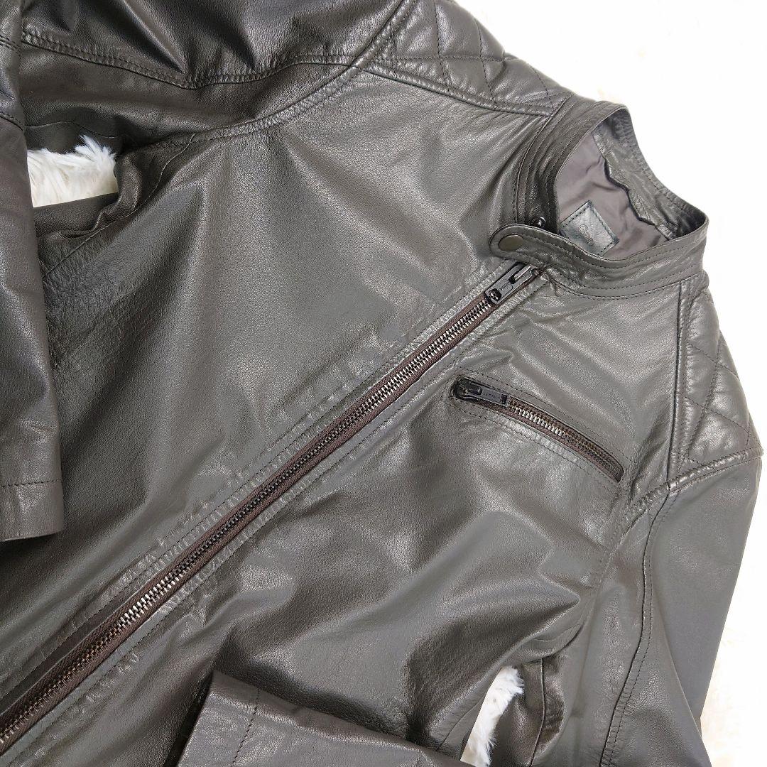 美品!! GAP ギャップ レザー シングル ライダース ジャケット