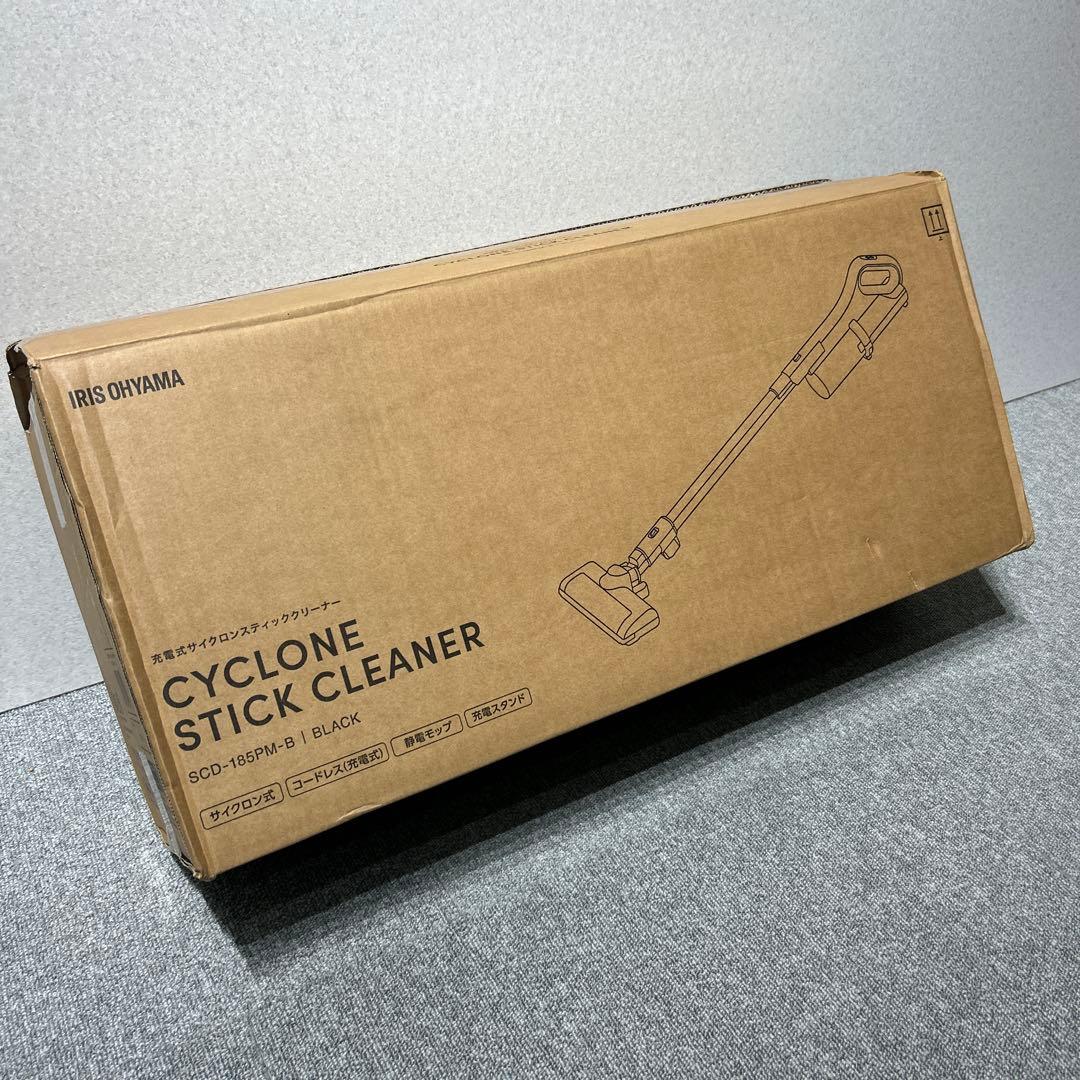 アイリスオーヤマ 充電式サイクロンスティッククリーナー SCD-185PM-B