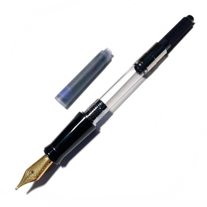 【稀少品】■天然素材 水牛角軸 万年筆 B 太字 Jowoペン先 新品■