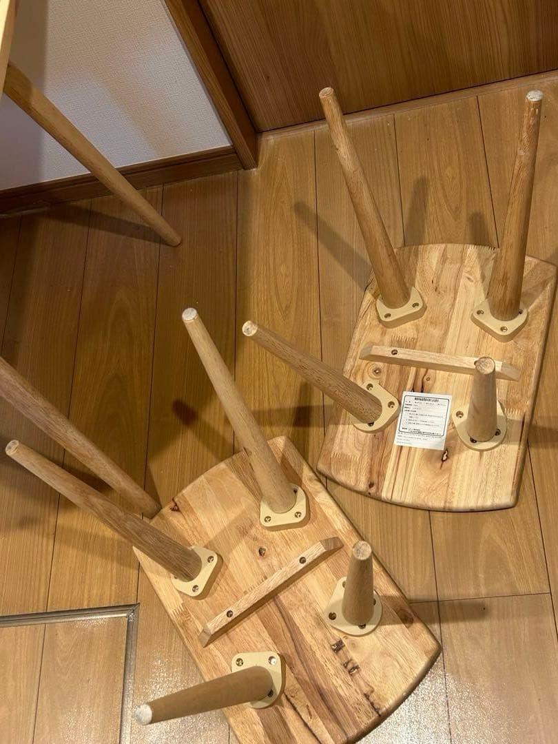 ダイニングテーブルセット コンパクト 北欧 2人掛け 椅 ナチュラル 半円