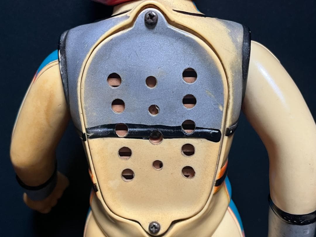 ソフビ◇ ヨネザワ トーキング 突撃ヒューマン ◇約38cm 当時物 70年代