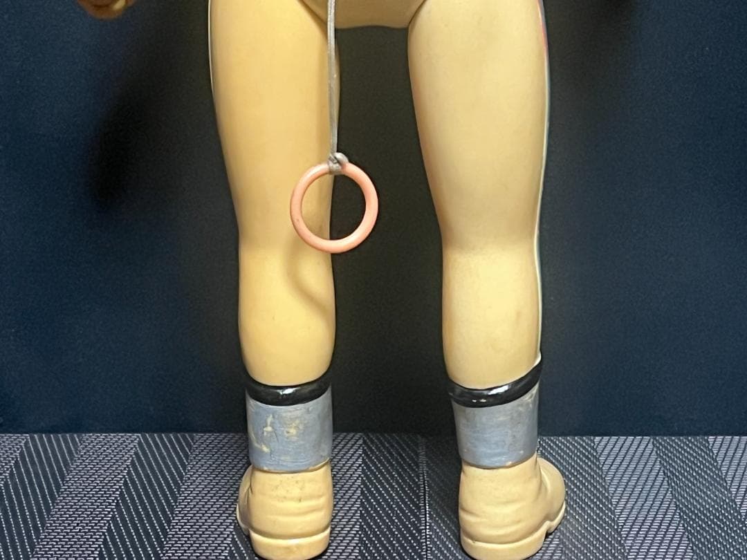 ソフビ◇ ヨネザワ トーキング 突撃ヒューマン ◇約38cm 当時物 70年代