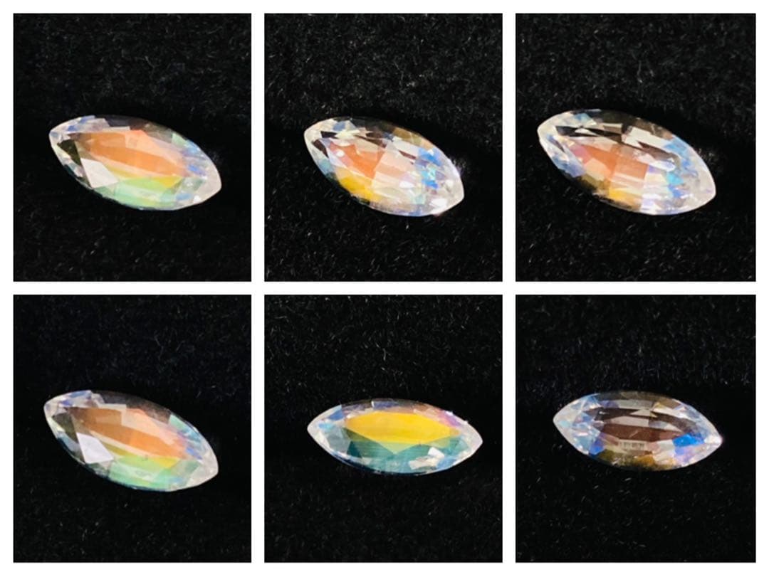 天然石　レインボームーンストーン　天然石リング　ルース　オーダーリング