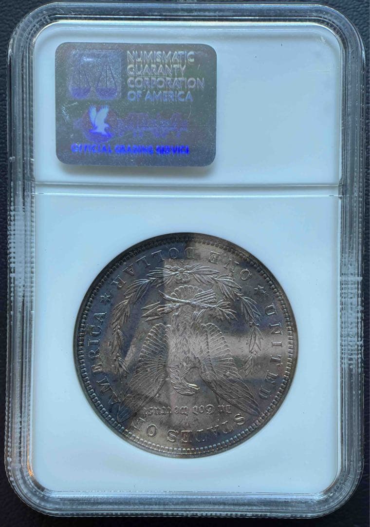 【1881-S アメリカ モルガンダラー銀貨】トーン NGC MS 65