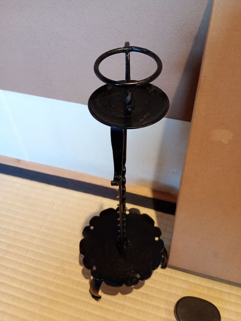 【茶道具】膳燭 夜咄道具 燭台 灯具　その他982