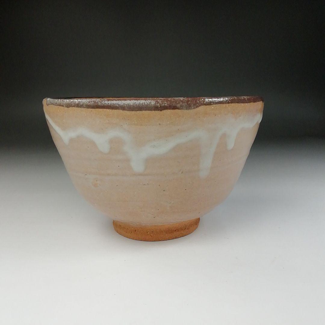 Ｔ９７　茶碗　『唐津　茶碗』『鏡山窯　井上東也』　共箱　抹茶碗　茶道具