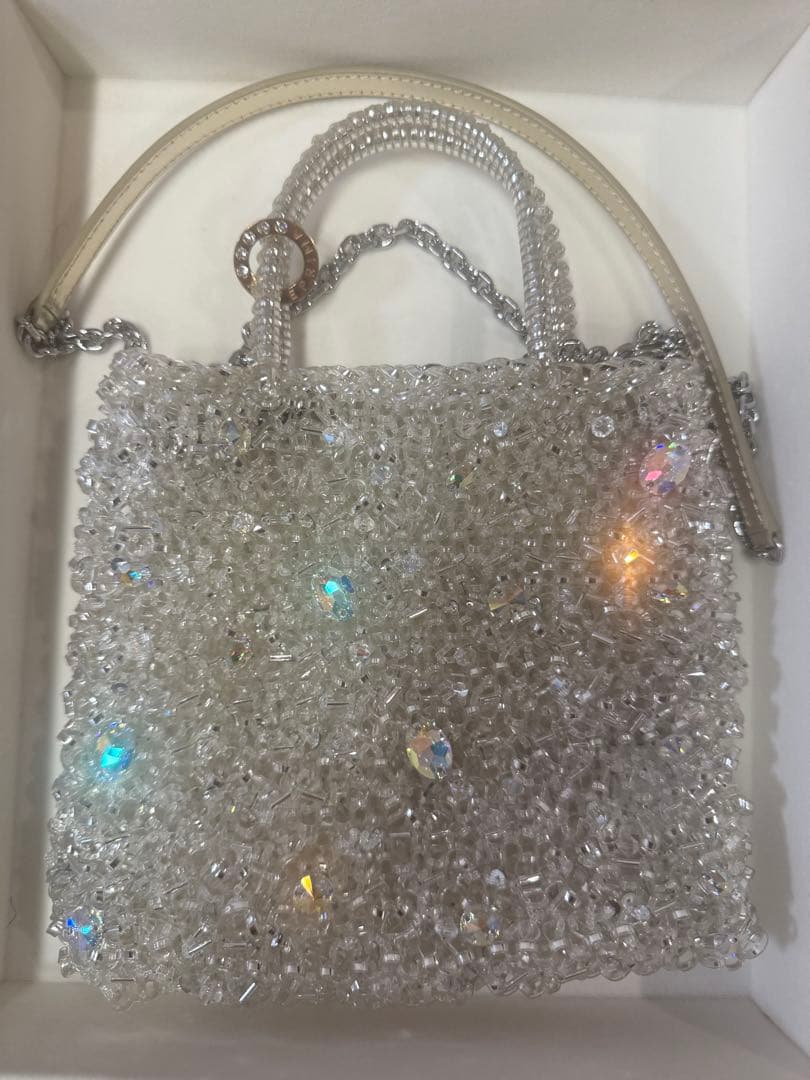 ANTEPRIMA 999コレクションクリスタルスクエアス モールピュアシルバー