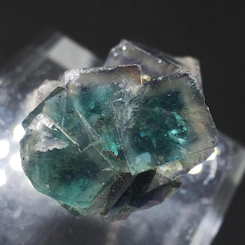 331 オコルス鉱山 フローライト クリア×ブルーグリーン 蛍石