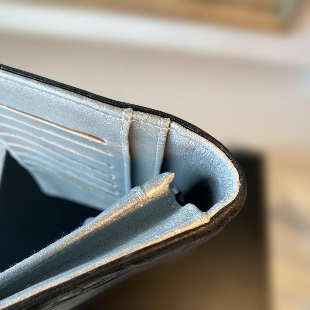 ［正規品］美品　CHANEL カメリア　長財布　　シリアルシール付き