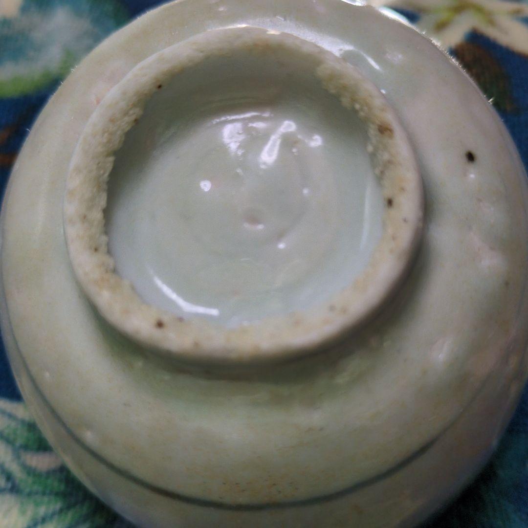 江戸古伊万里食らわんか変形抹茶茶碗 11x高さ 8cm