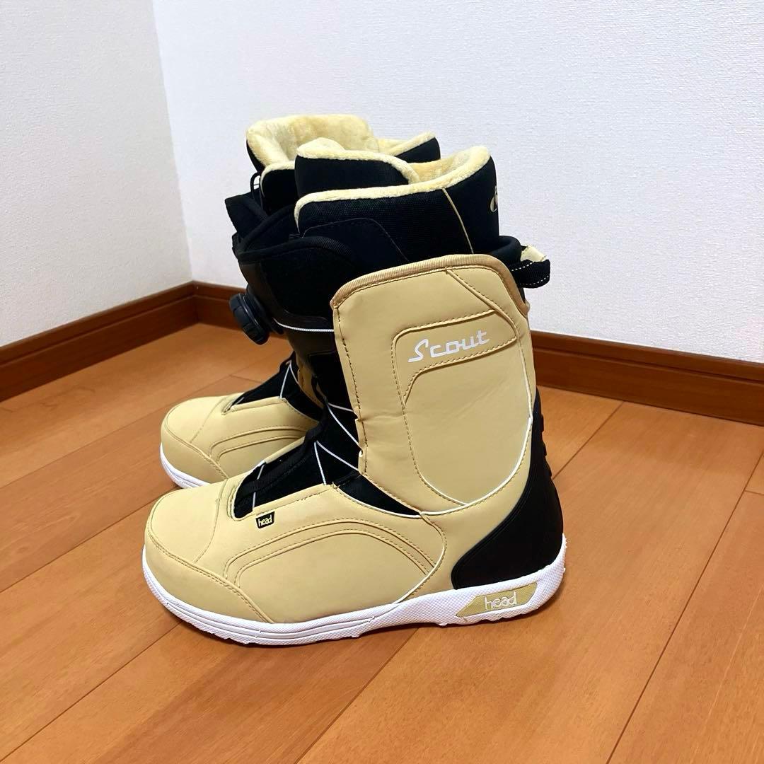 【着用1度のみ】HEAD ヘッド　BOA スノーボードブーツ　ボア　靴　27