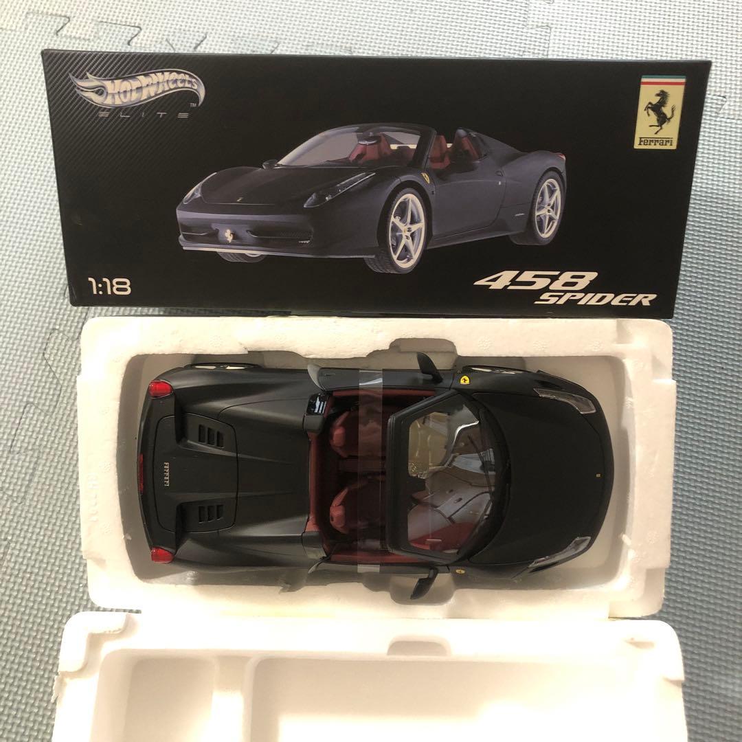 ホットウィール　エリート　フェラーリ　458 イタリア　スパイダー