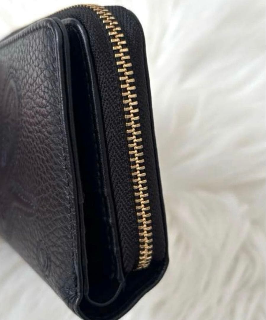 極美品　agnes b. アニエスベー VOYAGE レザー 二つ折り財布