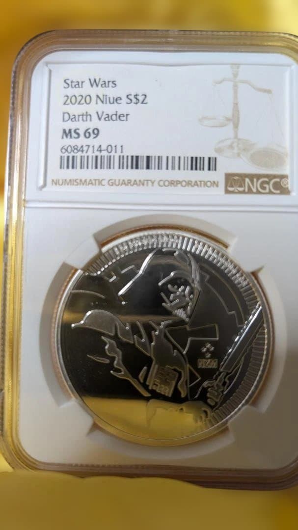 スターウォーズ・ダースベイダー銀貨１オンス2020年製　NGC