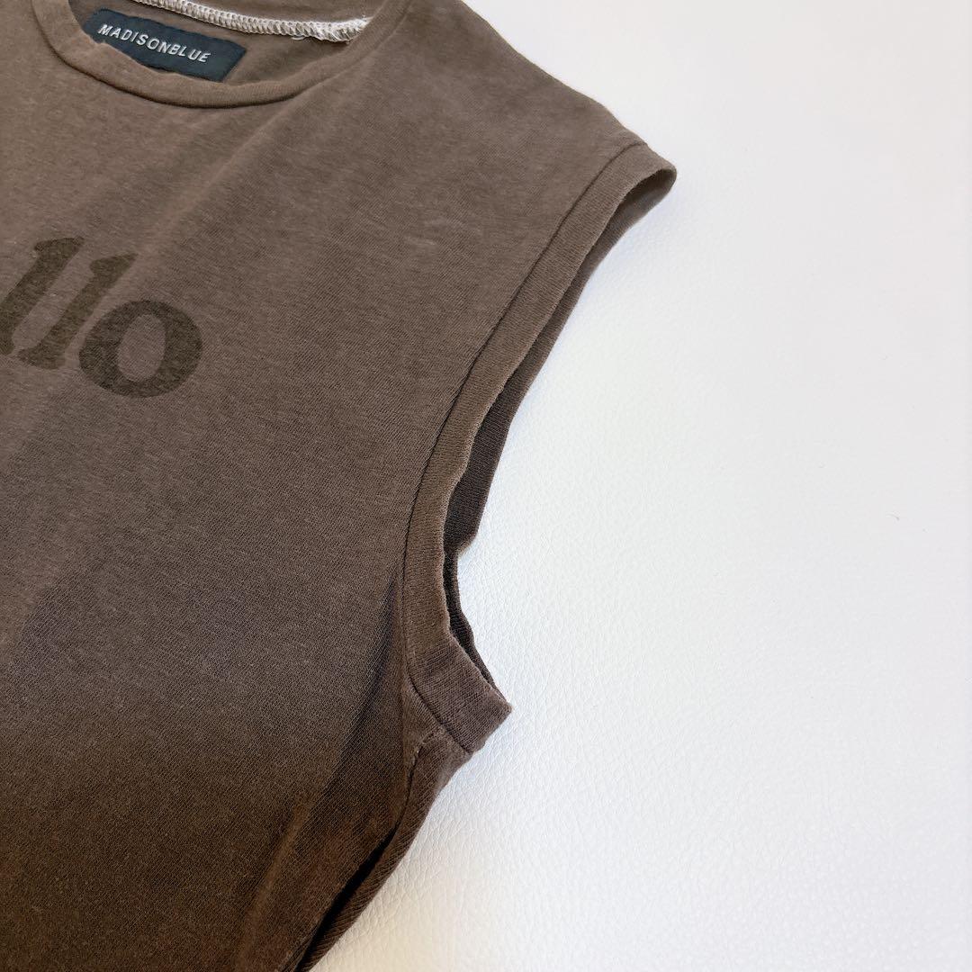 人気☆マディソンブルー HELLO ノースリーブTシャツ タンクトップ