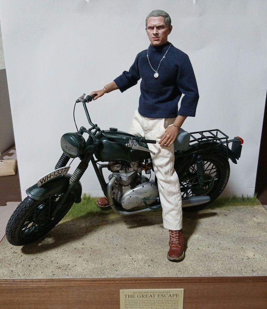 トム様限定　1/6大脱走トライアンフバイク フィギュアセット