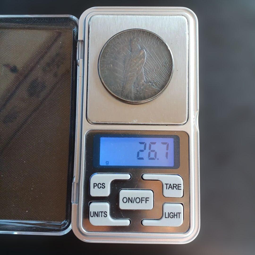 １ドル銀貨ピースダラー1925年&シルバー925クイッククリップ