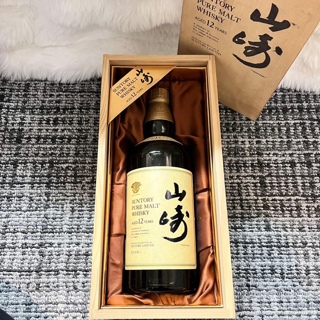木箱　サントリー　山崎 12年 ピュアモルトウイスキー 750ml