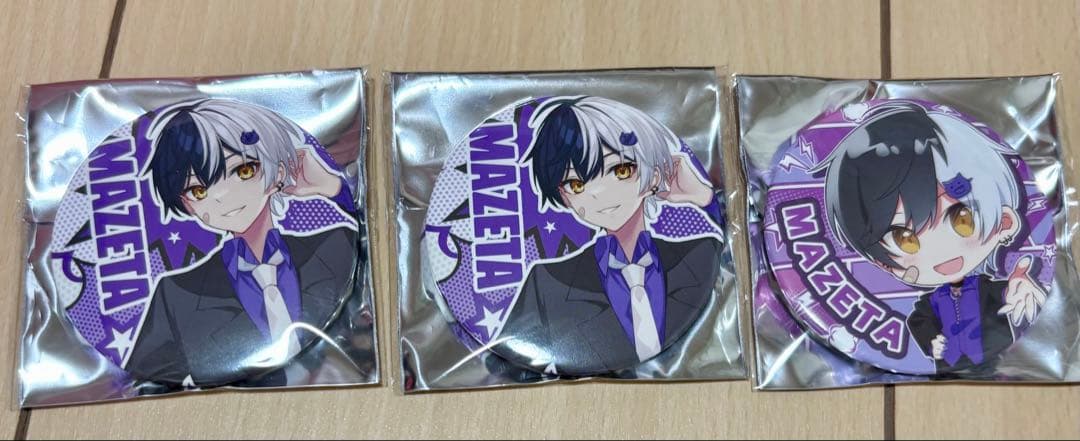 AMPTAK×COLORS まぜ太 缶バッジ 3個セット