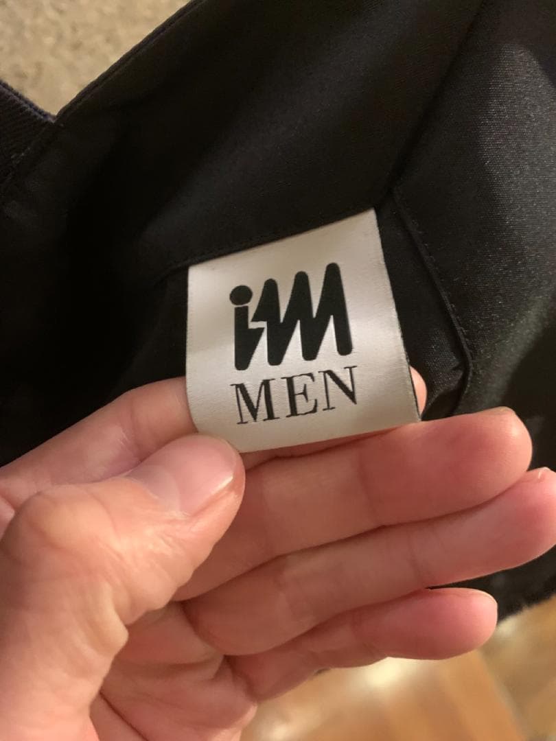 IM MEN 黒 ナイロンサルエルパンツ サイズ2 LA41FF122