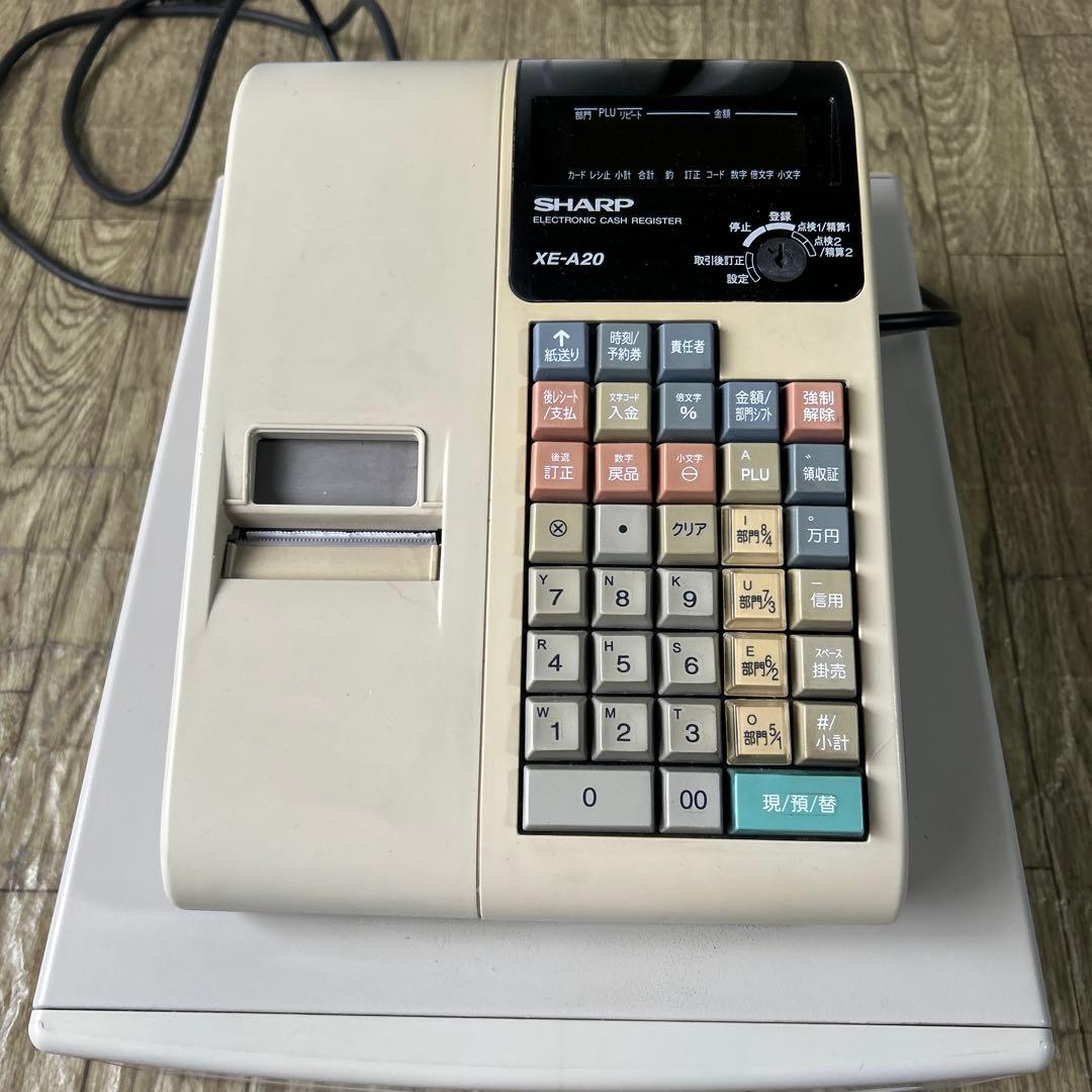 M*u様 SHARP XE-A20 電子レジスター クリーム色