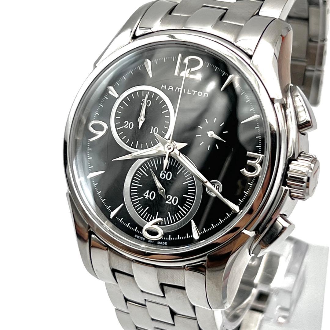 美品✨　ハミルトン ジャズマスター クロノグラフ クォーツ Ｈ326120 QZ