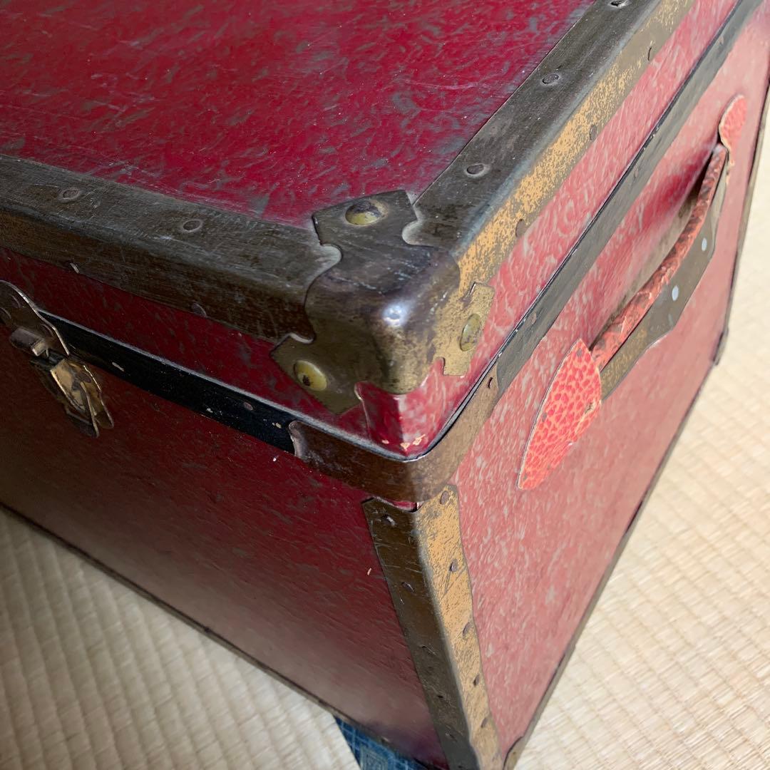 アンティーク BOX 箱 収納 衣装入 一段