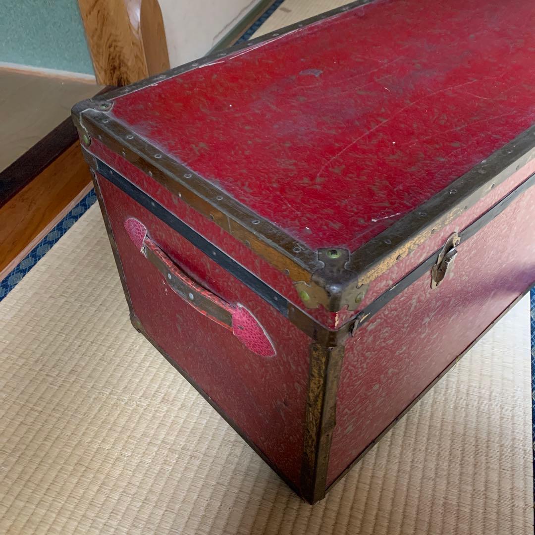 アンティーク BOX 箱 収納 衣装入 一段