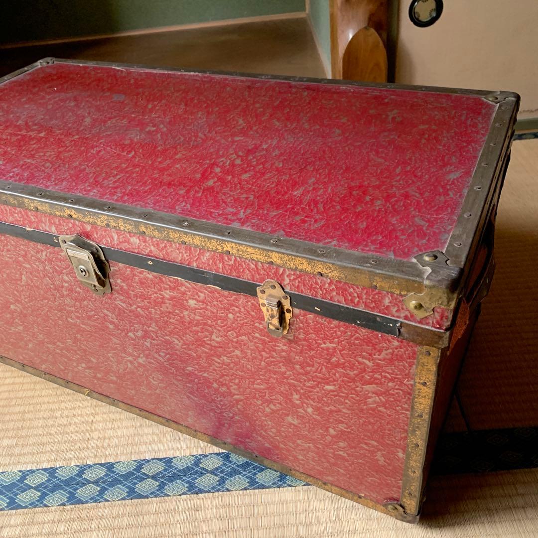 アンティーク BOX 箱 収納 衣装入 一段