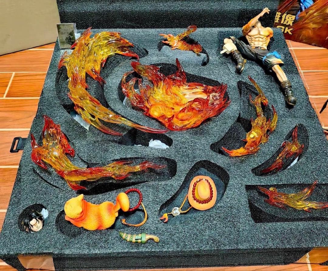 ワンピース 火拳のエース ガレージキット ガレキ スタチューX①⑦