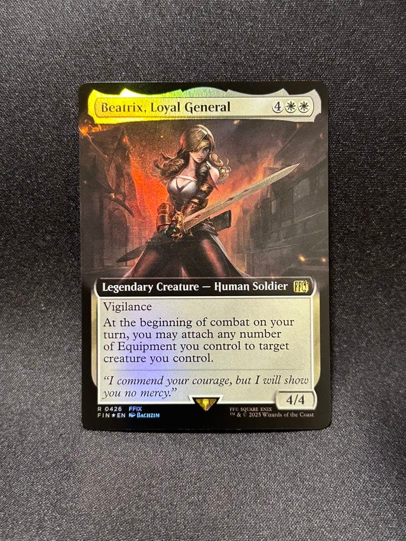 MTG 忠実なる将軍、ベアトリクス　拡張Foil　バンドル限定 FF9