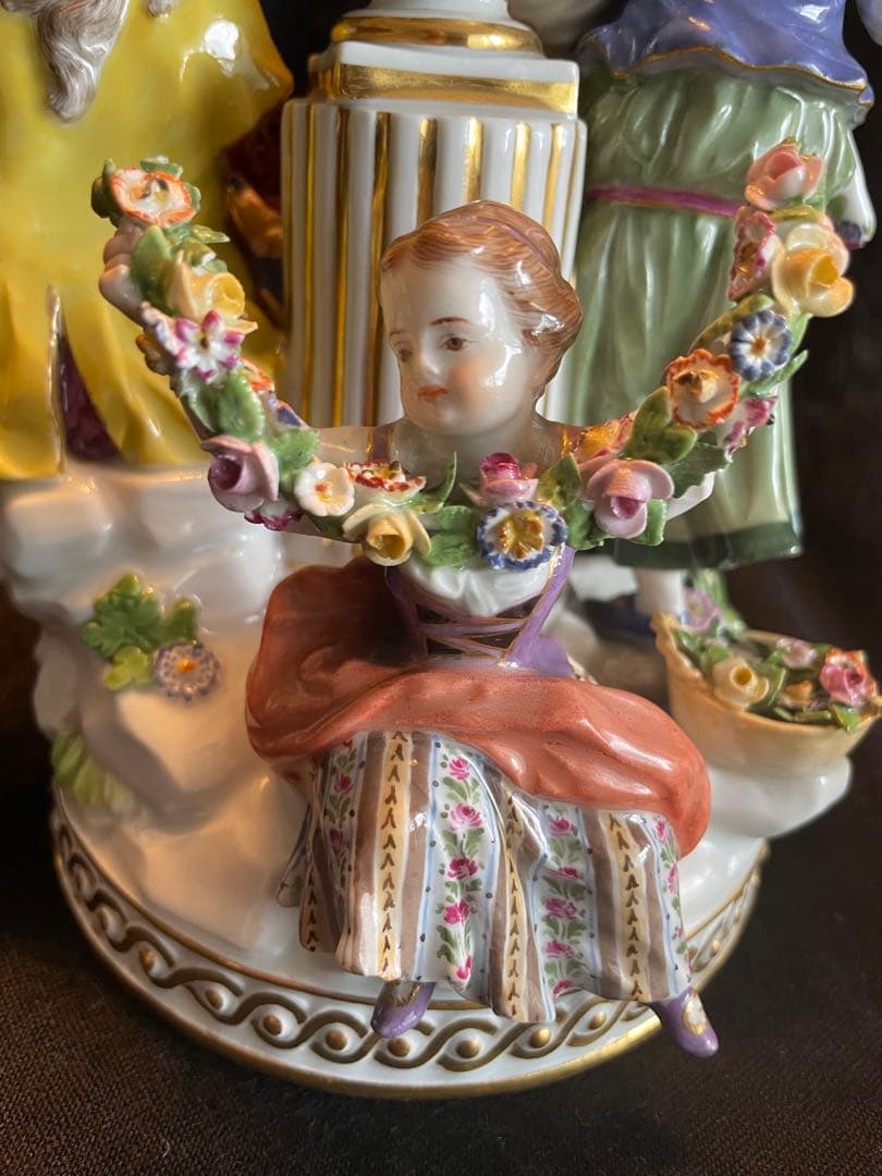 【美品】古マイセン フィギュリン 1級品