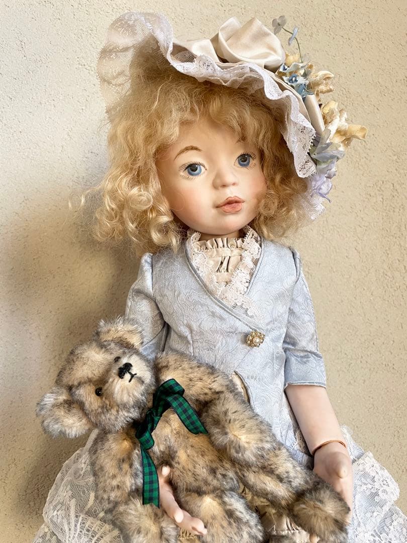 ビスクドール ハンドメイド 創作人形 アンティークドール テディベア ビクトリア
