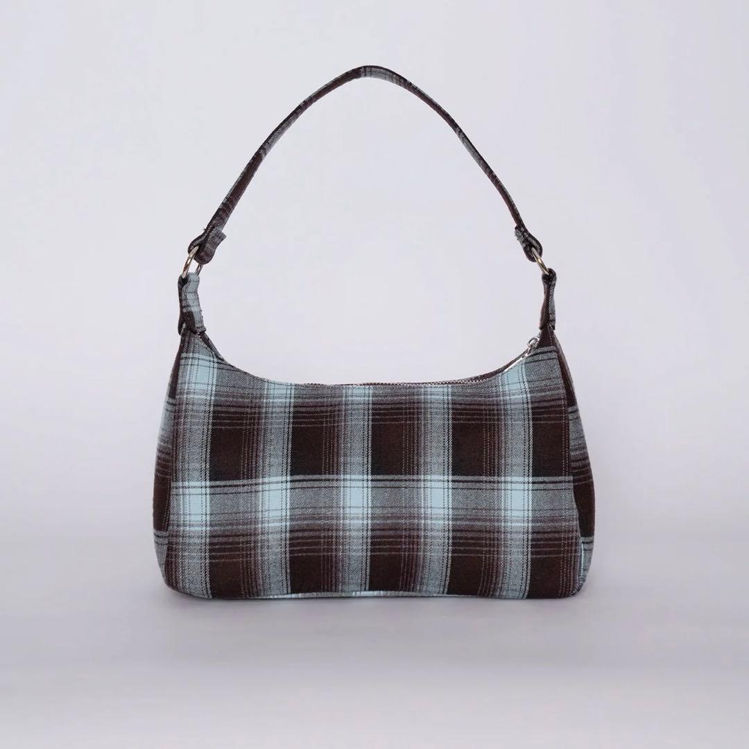 バッグ ALLISON BROWN CHECK SHOULDER BAG