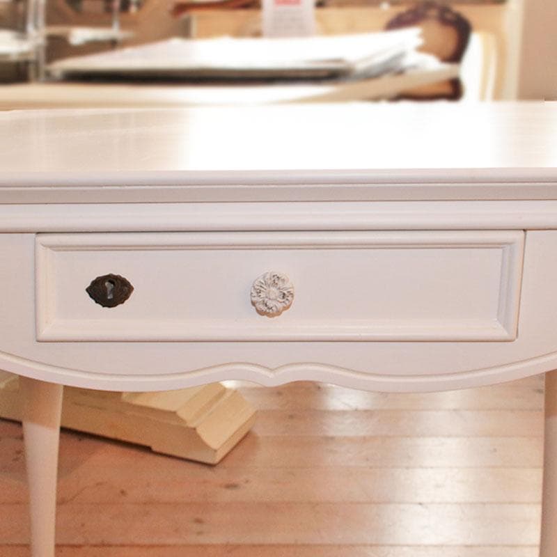 ハンプトン デスク 机 鍵付き 白家具 256-178