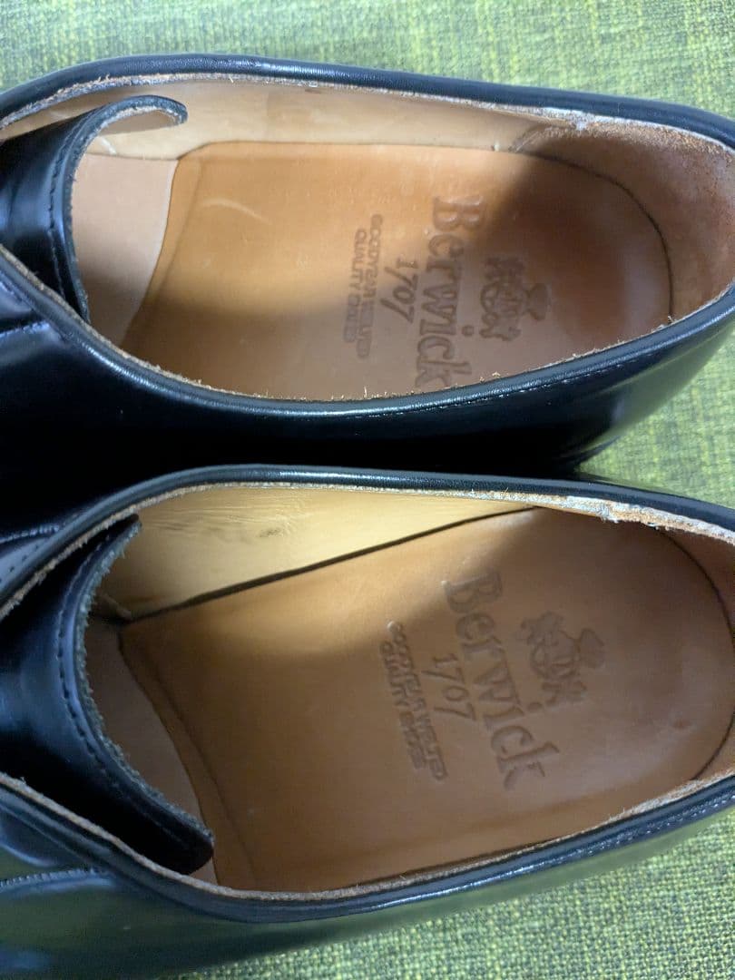 【極美品】Berwick 4406 プレーントゥ ブラック UK6 25.5cm