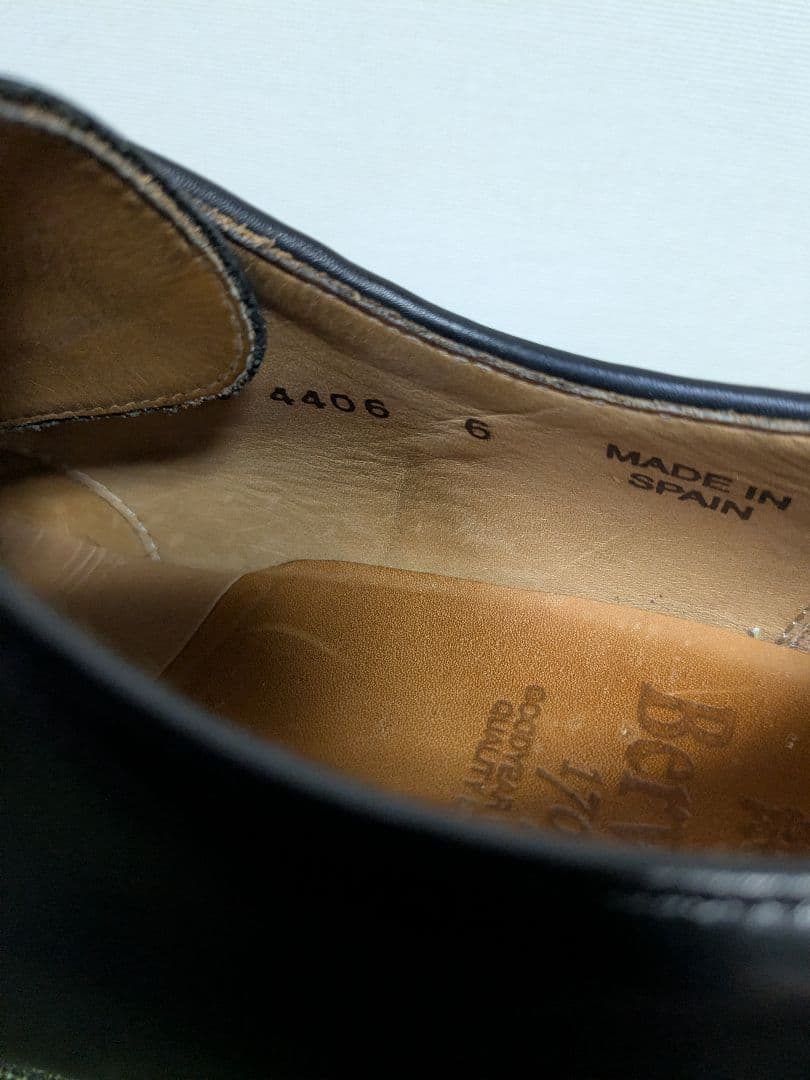 【極美品】Berwick 4406 プレーントゥ ブラック UK6 25.5cm