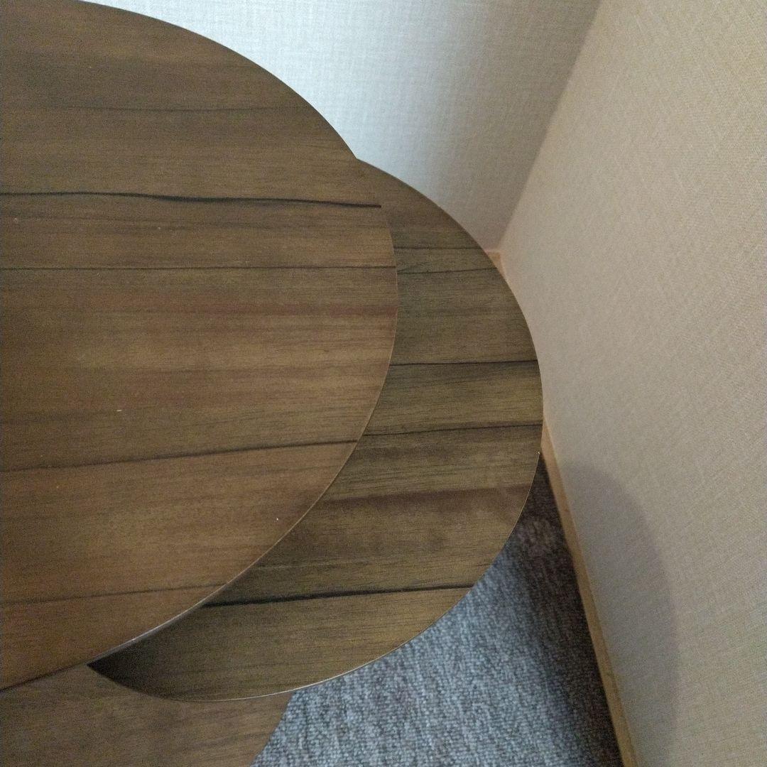 希少 美品 カリモク 油圧式昇降サイドテーブル