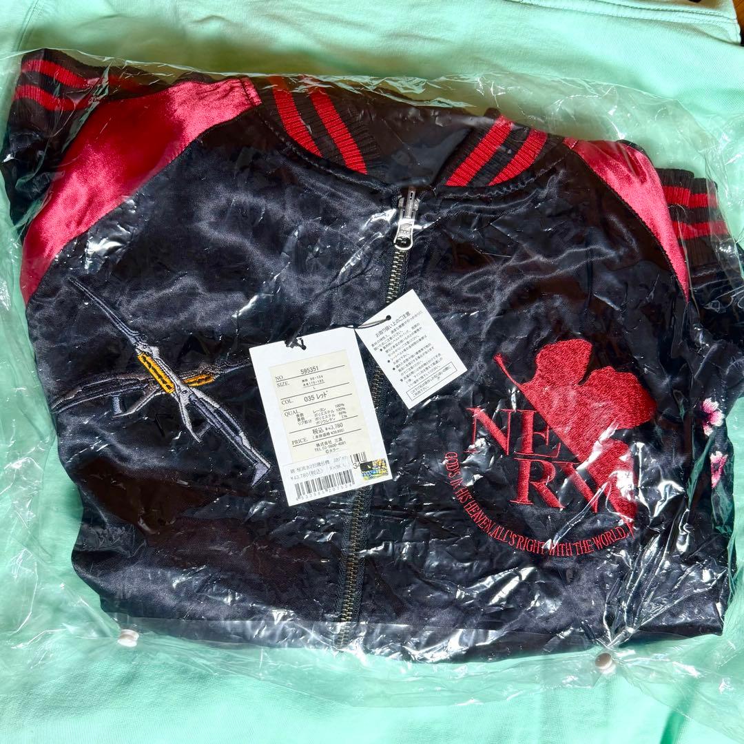 【EVAｘ錦】桜流水2号機/MA-1 リバーシブル総刺繍スカジャン