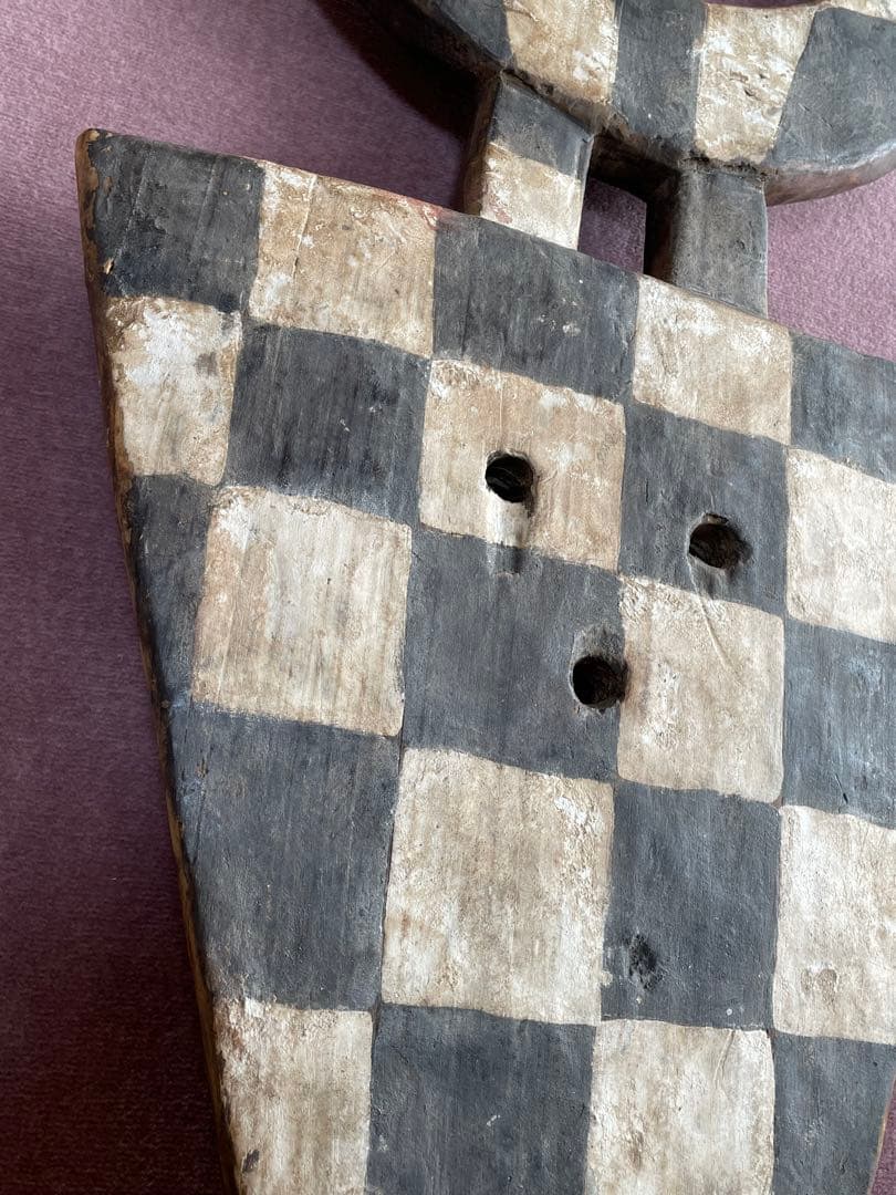 アフリカ　ナファナ族　ベドゥ仮面　儀式に使われた本物　激レア品 長さ110cm