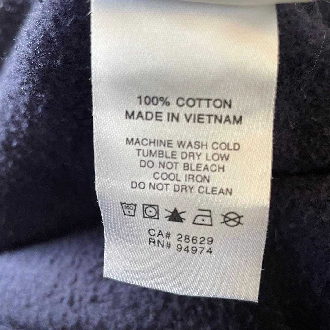 STUSSY ステューシー パーカー デカロゴ ネイビー