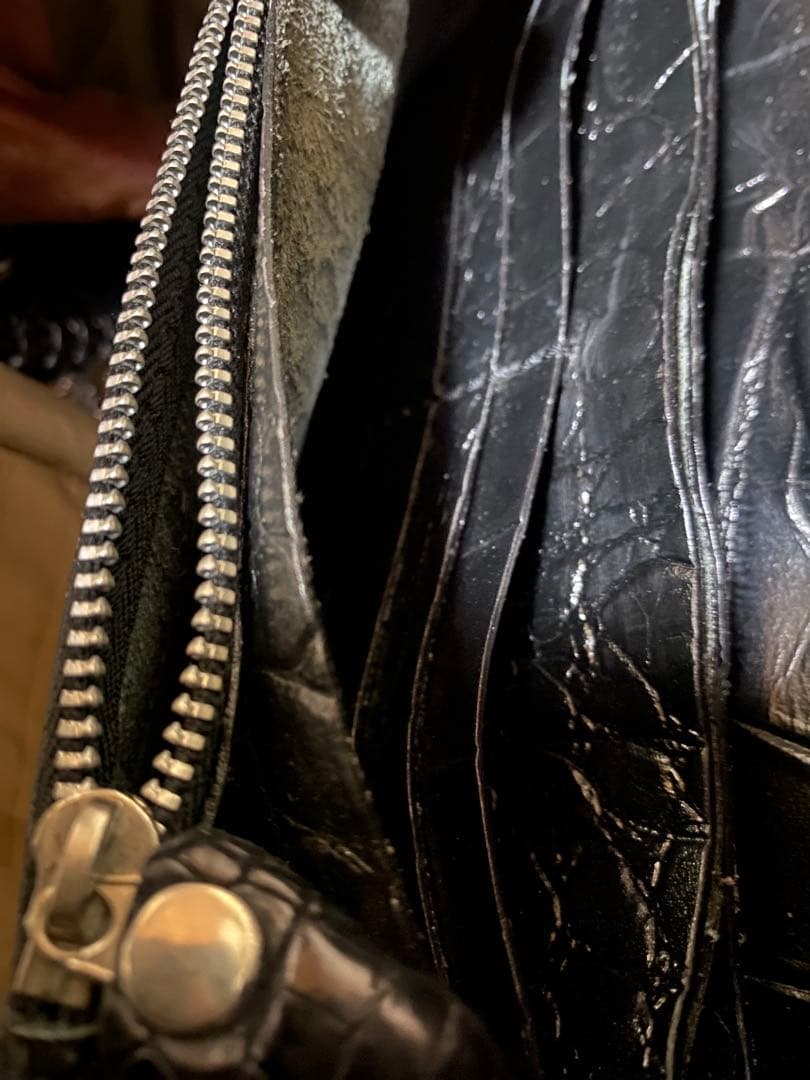 メンズ長財布スカル