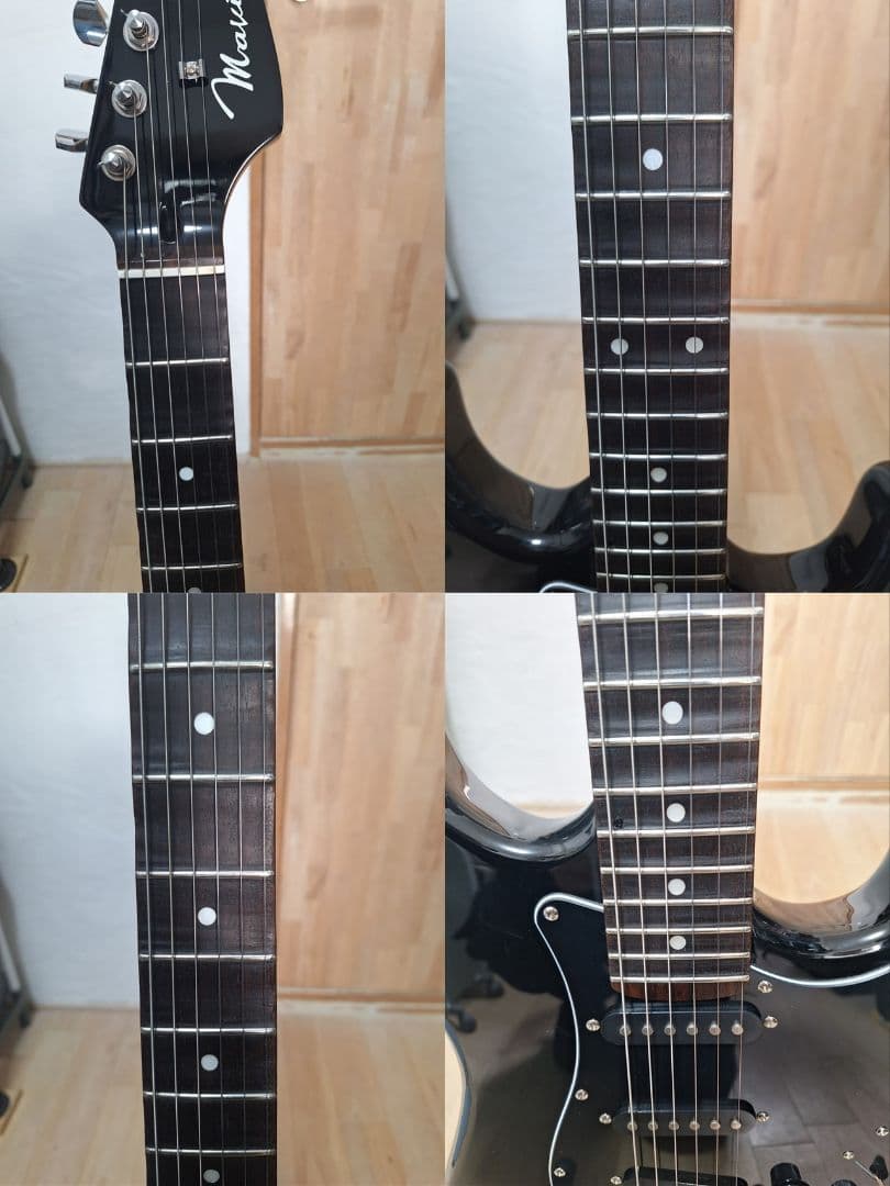 ※セルジュ※　エレキギター　ストラトキャスタータイプ　スキャロップ仕様