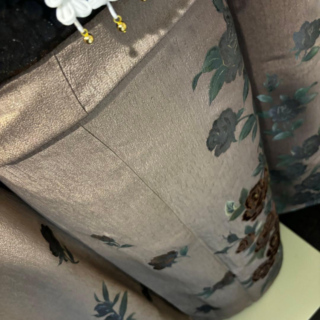 美品　珍品　薔薇　ベロア　暈し　逸品　振袖　フルセット 振り袖